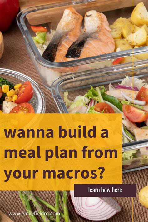 Want to Build a Meal Plan From Your Macros? Learn How - Emily Field RD