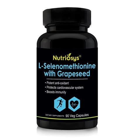Nutriosys Selenium 40mcg With Grapeseed - 90 Veg Capsules | Superior ...