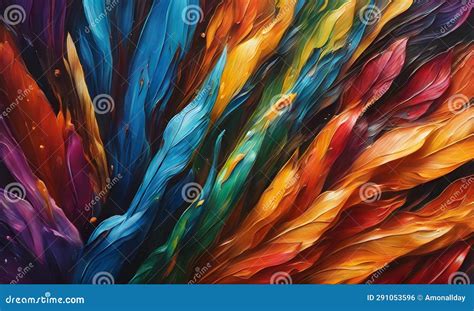 Colorful Oil Painting Abstract Colors Wall Art Background Design - Ai ...