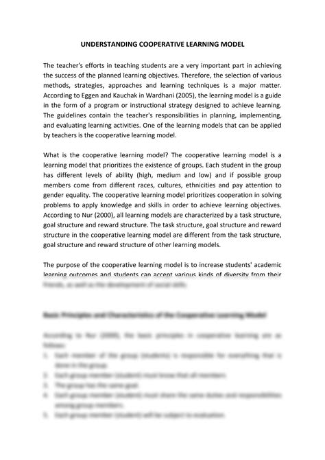 Cooperative Learning Model 的图像结果