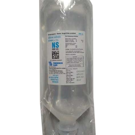 SODIUM CHLORIDE INJECTION IP 0.9% W/V (NS) 100ML