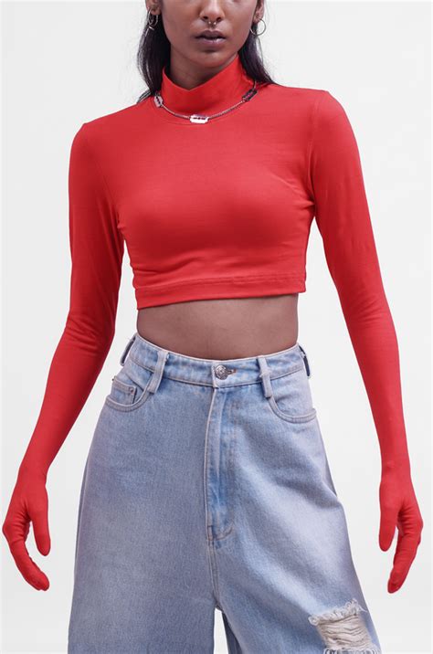 Second Skin Crop Top 2.0 (Red) – HUEMN