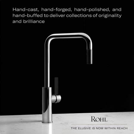 Rohl R7514LMAPC-2 1983 1.8 GPM Single Hole Pull Down Kitchen Faucet ...