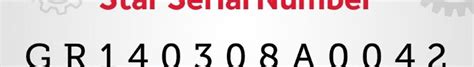 Image result for Stars Serial Number
