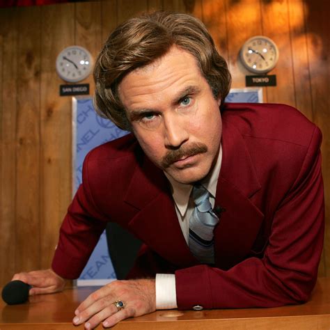 Will Ferrell as Ron Burgundy in Anchorman (2004).