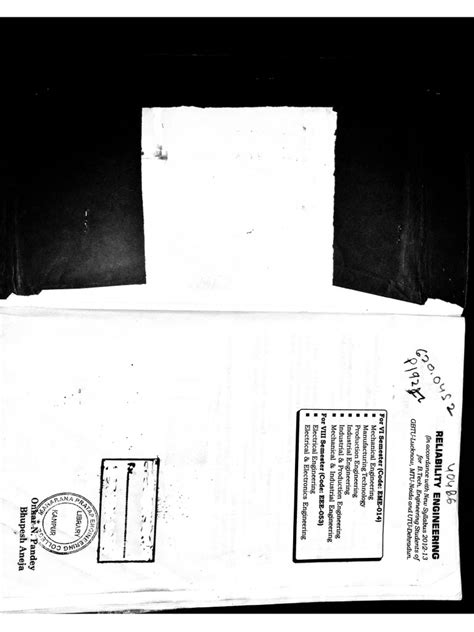 Image result for Reliability Engineering Book PDF