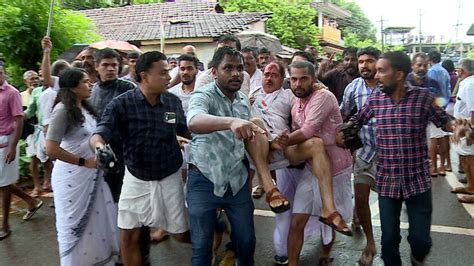 Clash and lathi charge during SP office march in Kasaragod; DCC ...