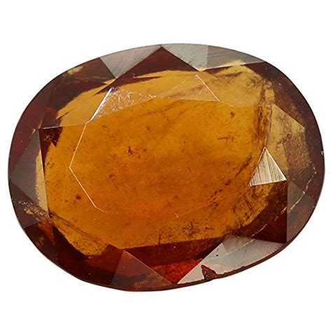 Natural Hessonite (Gomed) Gemstones Cts. 5.62 Ratti 6.182 with FreeBie ...