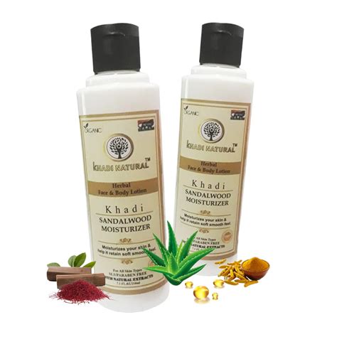 Buy Khadi Natural Sandalwood Moisturizer 210ML - Face & Body Lotion for ...
