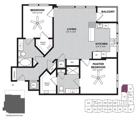 Shamus | 2 Bed Apartment | Alexan on 8th