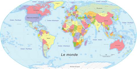 French Language World Map 的图像结果