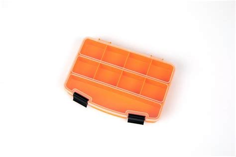 Sortierkasten m. Deckel, 9 Fächer, orange, leer | Equipment Shop ...