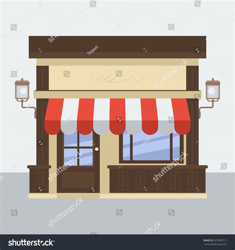 Front View of a Shop Vector 的图像结果