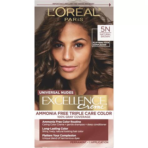 L'Oréal Paris Excellence Creme Universal Nudes Hair Color - 5N Natural ...