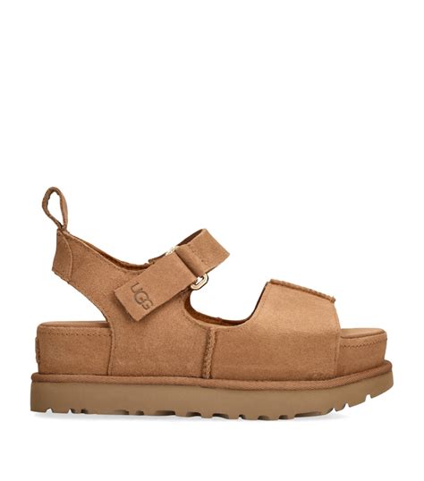 UGG Suede Goldenstar Hi Slide Sandals | Harrods US