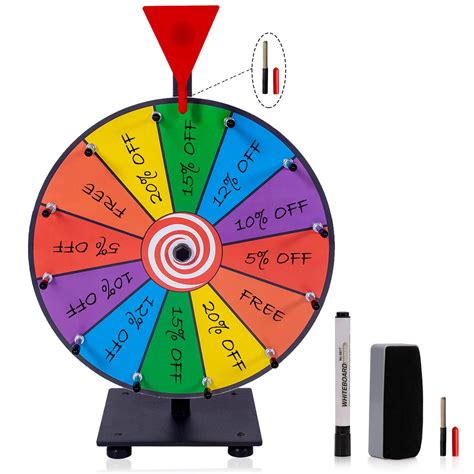 WinSpin Prize Wheel W/ Floor Stand Spinning Wheel 24, 56% OFF