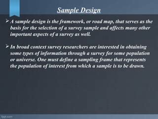 Image result for Both for Sampling Sample Design