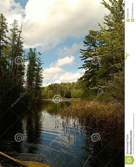 Glorious Nature Rivers Bend Stock Photo - Image of canoe, paddling ...