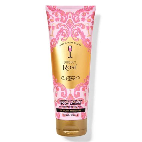 Buy Bath and Body Works Bubbly Rose Ultimate Hydration Body Cream 8 oz ...