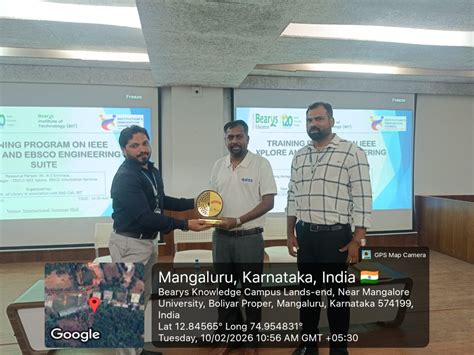 Training program on IEEE Xplore, EBSCO engineering suite held at BIT