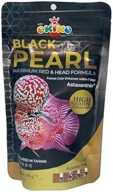 SK Aquatic Okiko Black Pearl 100g M Pellet Flowerhorn Fish Food Maximum ...