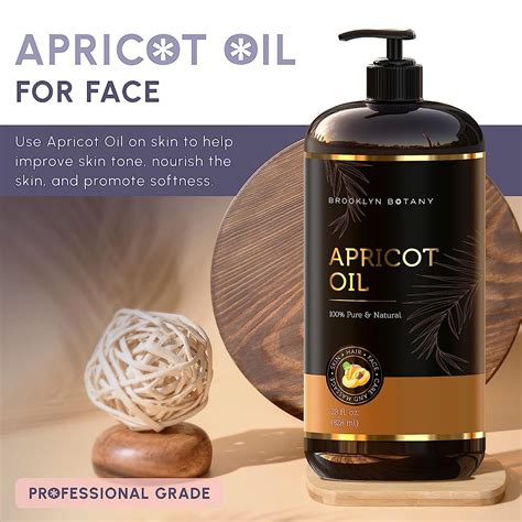 Buy Brooklyn Botany Apricot Kernel Oil for Skin, Hair and Face – 100% ...