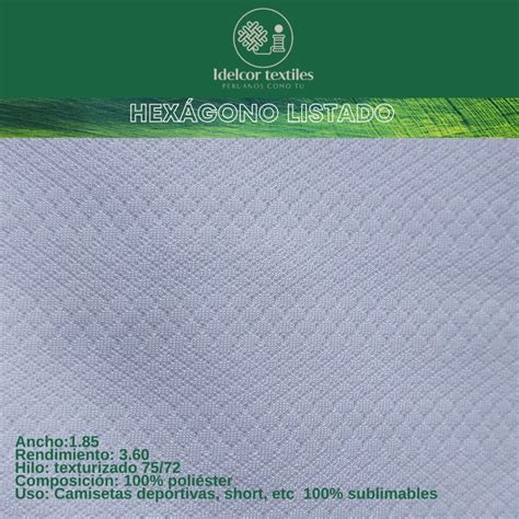 Hexagonal Listado – Textiles Idelcor