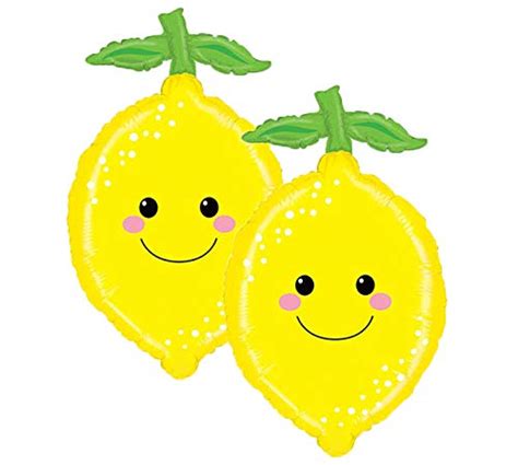 Set of 2 Produce Pal Lemon Garden Jumbo 29" Foil Party Balloons ...