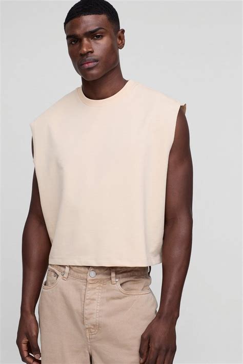 Oversized Loopback Shrunken Boxy Vest | boohoo USA