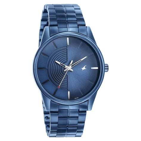 Buy Online Fastrack Stunnerse Quartz Analog Blue Dial With Blue Metal ...