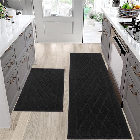 Amazon.com: BEQHAUSE Kitchen Rugs Sets of 2 Non Slip Washable Kitchen ...