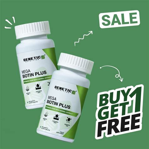 Mega Biotin Plus: Best Supplement for Hair, Skin, and Nails – Genetic ...