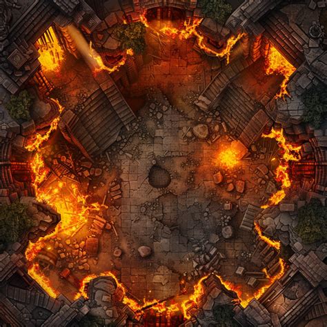 110+ Demonic Hell Maps Bundle, Dungeons and Dragons, Dnd Battlemaps, Iso, High Detail, Campaign ...