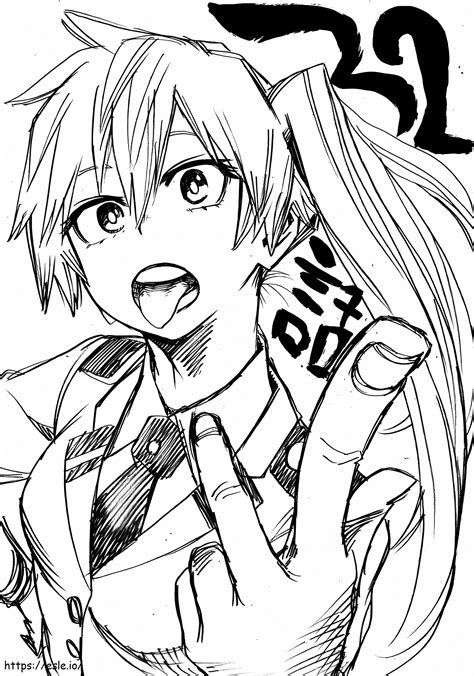 Print Itsuka Kendo coloring page