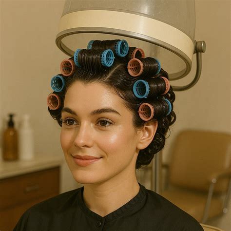 Pin by Jamie on New perm | Hair rollers, Big hair, Hair curlers