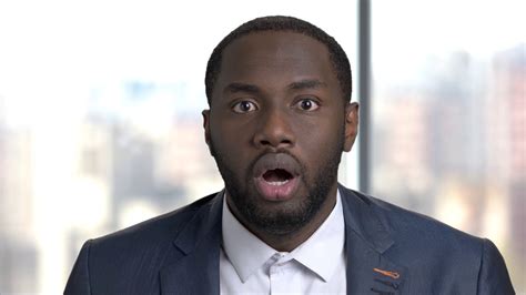 Close Up Face Of Shocked Dark-skinned Stock Footage SBV-324240315 ...