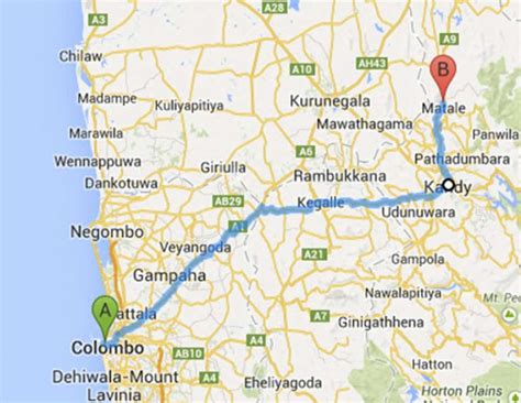 Image result for Mathale Sri Lanka Map