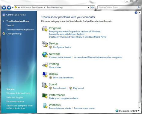 Troubleshooting Control Panel 的图像结果