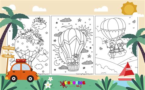 30 hot air balloon coloring pages free pdf printables - 31 Hot Air ...