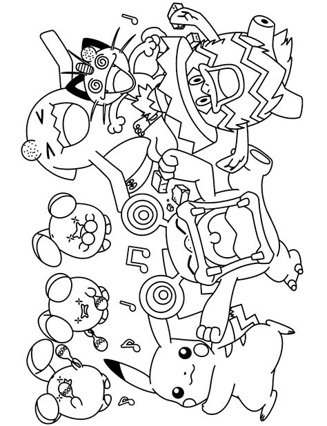Pokemon Coloring Pages A4 Printable