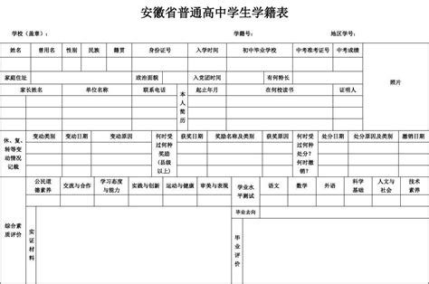 普通高中学籍表_word文档在线阅读与下载_免费文档