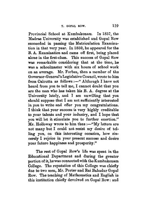 Gopala Row Life History - Gopala Row Public Library | Gopalarow Public ...