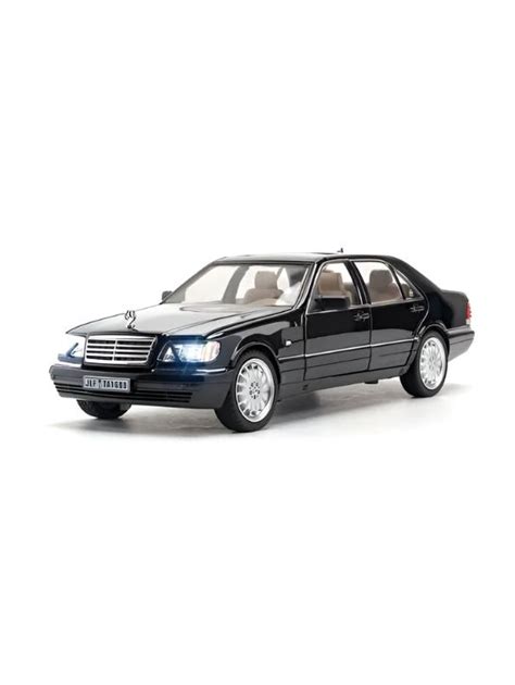 Black - Mercedes-Benz W140 S320 – Retro Classic Pull-Back Toy Car for ...