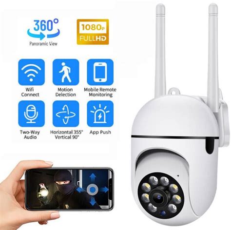 SIOVS PTZ WiFi IR 1080P HD Hidden CCTV Camera Mobile Live View 2Way ...