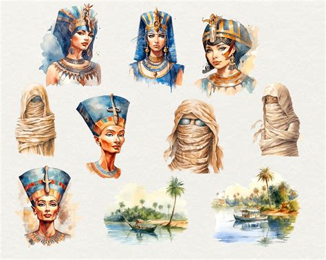 Aquarelle Egypte Clipart, 58 PNG, clipart Egypte, clipart voyage ...