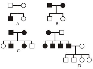 Observe the following pedigree charts: Find the incorrect match from ...