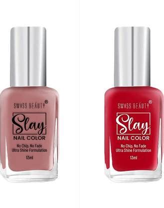 SWISS BEAUTY Slay Nail Color Ultra Shine Formulation (SB-114) (NO-2+39 ...