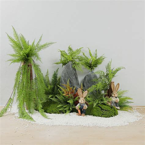 仿真蕨草擺件自然角幼兒園植物角戶外裝飾微景觀別墅庭院花園布置推薦 | 台灣樂天市場（舊） | LINE購物