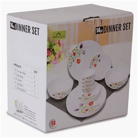 Buy Bling Dinner Set - Set Of 14 from Home Centre at just INR 995.0