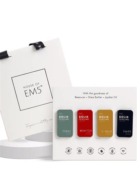 Women Set of 4 Solid Perfumes – House of EM5